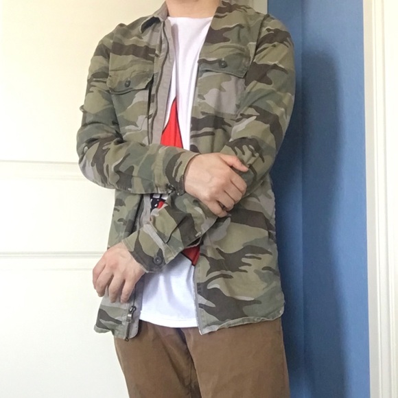 slim fit army jacket